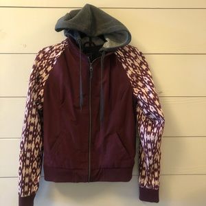 Hooded bomber jacket - S